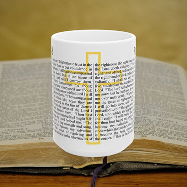Psalm 118 Full Text - 15oz Coffee Mug